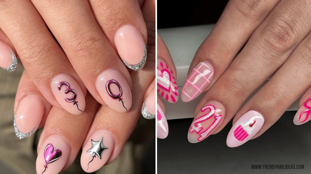 Find fun and creative birthday nail ideas to celebrate your special day in style
